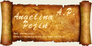 Angelina Pejin vizit kartica